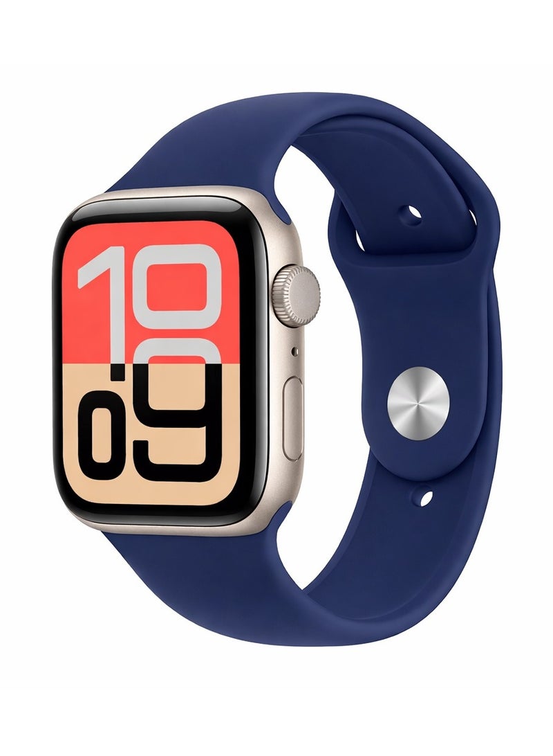 الذاكرة السريعة ساعة ذكية  الاصدار التاسع شاشة كاملة لحساب السعرات الحرارية و استقبال الرسائل و المكالمات و تدعم اللغة العربية - Image 3